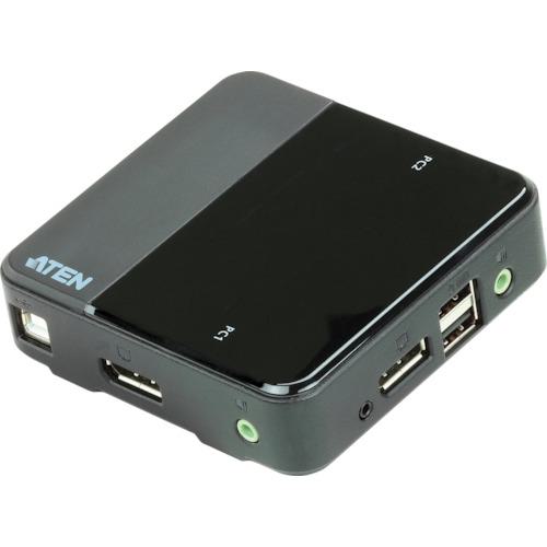 ■ATEN KVMスイッチ 2ポート/USB/DisplayPort/4K UHD〔品番:CS782DP〕【1152966:0】[送料別途見積り][掲外取寄][店頭受取不可]