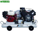 ■アネスト岩田 レシプロコンプレッサー(給油式) 軽便形コンプレッサ 3.7KW エンジン駆動〔品番:PLUE37C10〕【1165134:0】[法人・事業所限...
