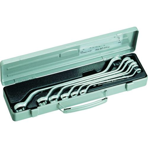 ■TONE ロング両口めがねレンチセット(45°) 6点セット〔品番:2600M〕【1200461:0】[店頭受取不可]