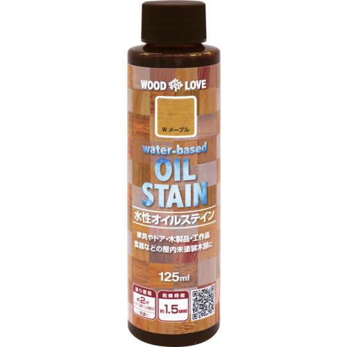 ■ニッぺ 水性オイルステイン 125ML メープル 300N053〔品番:4976124517327〕【1233337:0】[店頭受取不可]