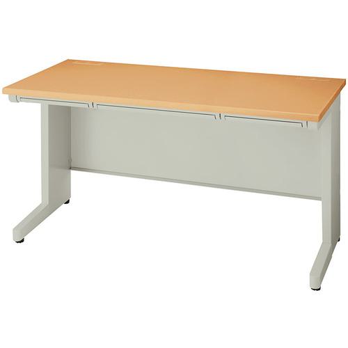 ■NAIKI 平デスク NED型/天板:ライトバーチ木目 本体:ウォームホワイト/W1400×D700×H720〔品番:NEDH147FAWL〕【1235284:0】[送料別途見積り][法人・事業所限定][外直送][店頭受取不可]