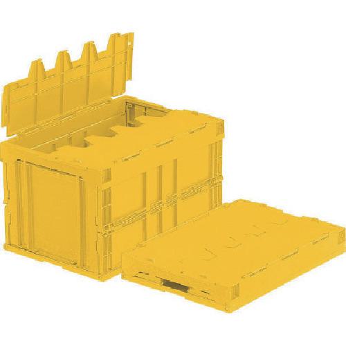 《メーカー》三甲（株）《品番》SK50B3《特長》●一体化されたフタが特長的なサンクレットオリコンは、フタの紛失防止やサンファスナーとの併用により、機密性を高める機能性の高いオリコンです。●折りたたむことで保管スペースを1/4にまで縮小可能です。●限られたスペースを有効活用できます。●折りたたむことにより返送時の輸送効率を大幅に向上させ、運送費の削減にも寄与します。《用途》《仕様》●容量(L):49.7●色:イエロー●外形寸法(mm)間口:538●外形寸法(mm)奥行:368●外形寸法(mm)高さ:334●有効内寸(mm)間口:491●有効内寸(mm)奥行:331●有効内寸(mm)高さ:304●折りたたみ高さ(mm):92●適合カード差し(別売):両短辺21型●オプション:サンファスナー1、3、4型●両長側面下部にラベル剥離用線シボ加工有《仕様2》《原産国（名称）》日本《材質／仕上》●ポリプロピレン（PP）《セット内容／付属品》《注意》●火気厳禁です。●出荷単位未満のご注文については運賃￥1500、北海道、沖縄、離島は都度見積り致します。《JANコード》《本体質量》2970.0g※こちらの商品は送料無料対象外です。※「送料無料」と表示されても別途送料が必要となりますのでご注意ください。サンコー　フタ一体型折りたたみコンテナー　550840　サンクレットオリコン50B（3）　（底面嵌合突起無）　49．7L　イエロー　黄〔品番：SK50B3〕[注番:1237481][本体質量：2970.0g]《包装時基本サイズ：××》〔包装時質量：〕分類》物流・保管用品》コンテナ・パレット》折りたたみコンテナ☆納期情報：取寄管理コード(903) 掲載外商品