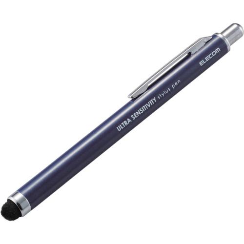 《メーカー》エレコム（株）《品番》P-TPCNBU《特長》●ペン先に高密度ファイバーチップを採用し、超感度を実現したスマートフォン用タッチペンです。 ●ペン先を収納でき、ペン先の摩擦や汚れなどを防ぐノックタイプです。●持ち運びに便利なクリップがついています。 《用途》●軽いタッチで超反応!ペン先に高密度ファイバーチップを採用し、超感度を実現したスマートフォン用タッチペン。●ペン先を収納できるノックタイプ。《仕様》●色:ネイビー《仕様2》●適合機種:各種スマートフォン・タブレット●外形寸法(mm):長さ約113mm×ペン径約9mm ペン先約6《原産国（名称）》中国《材質／仕上》●ペン先:シリコンゴム、ナイロン繊維、本体:アルミニウム 《セット内容／付属品》《注意》《JANコード》4953103346208《本体質量》32.0gエレコム　超感度スマートフォン用タッチペン（ノックタイプ）　ネイビー〔品番：P-TPCNBU〕[注番:1239582][本体質量：32.0g]《包装時基本サイズ：16.00×70.00×180.00》〔包装時質量：0.032kg〕分類》オフィス・住設用品》文房具》電子文具☆納期情報：取寄管理コード(009) メーカー直送品【法人限定＝会社名ご記入お願い致します。】