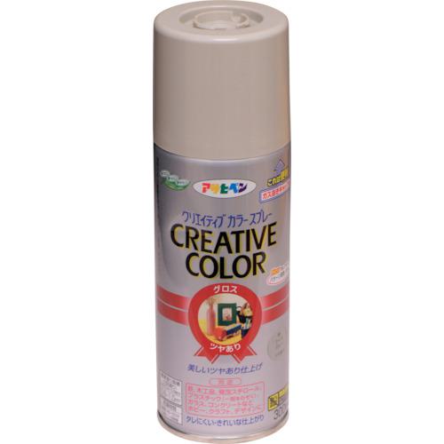 ■アサヒペン クリエイティブカラースプレー 300ML 86ライトグレー《6本入》〔品番:503428〕【1245611×6..