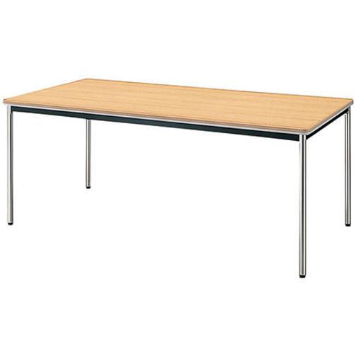 ■NAIKI ミーティングテーブル KMR型/天板:ライトバーチ/W1800×D900×H700〔品番:KMR1890SLB〕【1247834:0】[送料別途見積り][法人・事業所限定][外直送][店頭受取不可]