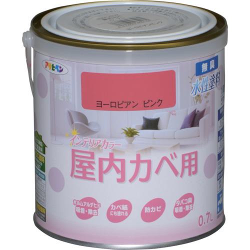 ■アサヒペン NEW水性インテリアカラー屋内カベ用 0.7L ヨーロピアンピンク《6缶入》〔品番:465184〕【1..