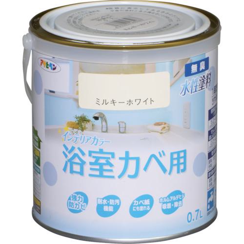 ■アサヒペン NEW水性インテリアカラー浴室カベ用 0.7L ミルキーホワイト《6缶入》〔品番:465283〕【124..