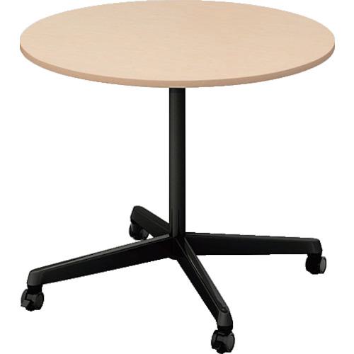 ■NAIKI フラップテーブル KHC型/天板:ライトウッド 脚:ブラック/W900×D900×H720〔品番:KHCJ90RCBLT〕【..