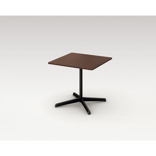 ■NAIKI フラップテーブル KHC型/天板:ホワイト 脚:ブラック/W900×D900×H720〔品番:KHCJ0990BWH〕【1250988:0】[送料別途見積り][法人・事業所限定][外直送][店頭受取不可] [2]