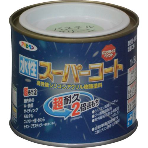 ■アサヒペン 水性スーパーコート 1/5L パステルグリーン《6個入》〔品番:412522〕【1250324×6:0】[送料別途見積り][掲外取寄][店頭受取不可]