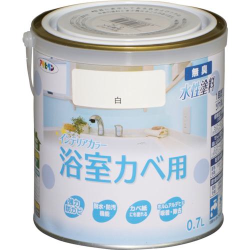 ■アサヒペン NEW水性インテリアカラー浴室カベ用 0.7L 白《6缶入》〔品番:465252〕【1250355×6:0】[送..