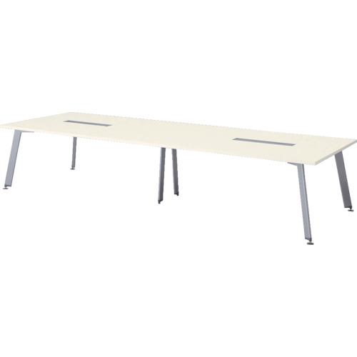 ■NAIKI 会議用テーブル(配線ボックス付)〔品番:KDX3614HSH〕【1250966:0】[送料別途見積り][法人・事業所限定][外直送][店頭受取不可]