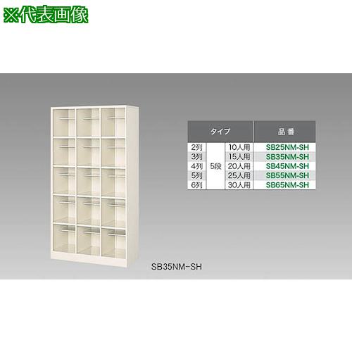 ■NAIKI シューズボックス(20人用)〔品番:SB45NMSH〕【1251122:0】[送料別途見積り][法人・事業所限定][外直送][店頭受取不可]