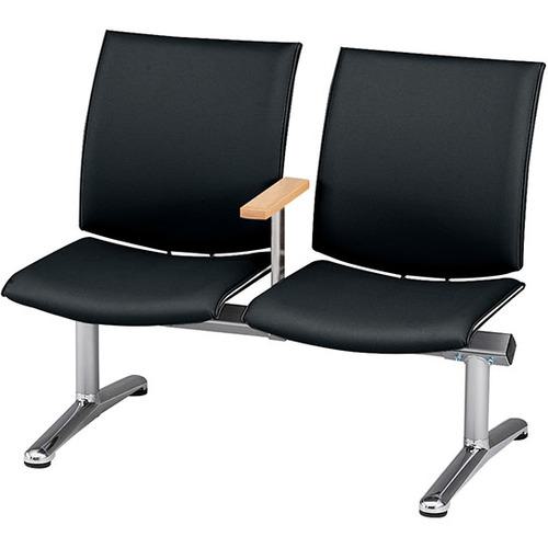 ■NAIKI ロビーチェアー〔品番:RC1352SHBK〕【1254334:0】[送料別途見積り][法人・事業所限定][外直送][店頭受取不可]