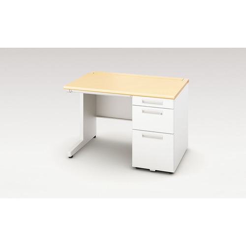 ■NAIKI 片袖デスク ロングレール仕様〔品番:XEHH117KWS〕【1254764:0】[送料別途見積り][法人・事業所限定][外直送][店頭受取不可]