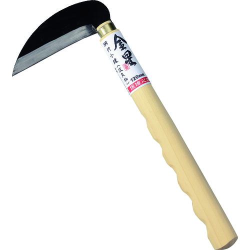 ■GS 金星 鋼付小鎌(改良柄)120mm〔品番:160034〕【1263437:0】[送料別途見積り][掲外取寄][店頭受取不可]