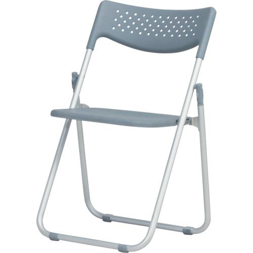 ■テラモト アルミ折り畳みイス AFC-2A〔品番:BC5971010〕【1275703:0】[送料別途見積り][法人・事業所限定][外直送][店頭受取不可]