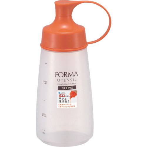 ■ASVEL フォルマ 調味料ボトル 広口(中) オレンジ《150本入》〔品番:214530〕【1280509×150:0】[送料別..