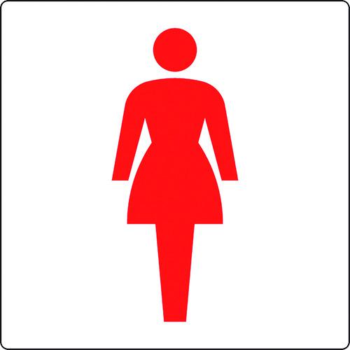 ■ユニット トイレ表示 小 女子〔品番:84266A〕【1281742:0】[店頭受取不可]