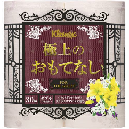 ■クレシア トイレットペーパー クリネックス 極上のおもてなし (4ロール×10Pk=40個入)〔品番:22810〕【1283923:0】[送料別途見積り][店頭受取不可]