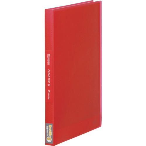 ■KING JIM シンプリ-ズクリア-F(透明)40P 赤〔品番:186TSPWR〕【1289575:0】[店頭受取不可]