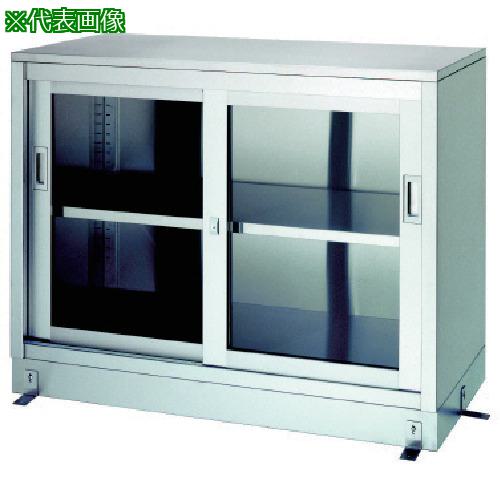 ■シンコー ステンレス保管庫 一段式ベース付 LG型 (ガラス戸) 1800×600×950〔品番:LG18060〕【1298880:0】[法人・事業所限定][外直送元][店頭受取不可]