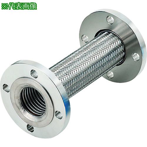 ■NFK 標準フランジ式フレキシブルホース(カラー式) フランジ10K/SUS304(ALLSUS304) 100A×1900L〔品番:NK310010KSUS304100A1900L〕【1317059:0】[法人・事業所限定][外直送元][店頭受取不可]