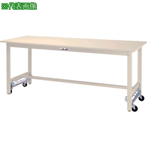 《メーカー》山金工業（株）《品番》SWSU-1575-II《特長》●レイアウト変更が早く・ラクに・正確にできます。《用途》●工場。●オフィス。《仕様》●天板材質:スチール●間口(mm):1500●奥行(mm):750●高さ(mm):740●均等耐荷重(固定時)(kg):300《仕様2》●均等耐荷重(固定時):300kg《原産国（名称）》日本《材質／仕上》●天板:スチール天板●本体:スチール《セット内容／付属品》《注意》●移動時はワークテーブルの上に物をのせないようにお願いします。●オプションの半面棚板は取付できません。《JANコード》4573581472284《本体質量》41.3kgヤマテック　軽量作業台　ワークテーブル300シリーズ　ワンタッチ移動タイプ　スチール天板　W1500×D750×H740mm　ヤマテックアイボリー〔品番：SWSU-1575-II〕[注番:1321326][本体質量：41.3kg]《包装時基本サイズ：××》〔包装時質量：〕分類》物流・保管用品》作業台》一般作業台☆納期情報：取寄管理コード(909) メーカー直送品【法人限定＝会社名ご記入お願い致します。】