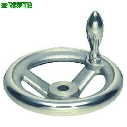 ■イマオ ハンドル アルミ朝顔型ハンドル車(加工付) ハンドル径125mm〔品番:ALV125M〕【1330446:0】[送料別途見積り][掲外取寄][店頭受取不可]