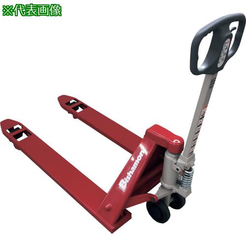 ■Bishamon ハンドパレットトラック 標準式 均等荷重1100kg フォーク長さ810×幅153×間隔379mm〔品番:BM1..