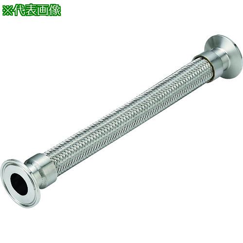 ■NFK サニタリーフランジ(フェルール)式フレキシブルホース ALLSUS304 1.0S×1700L〔品番:NK1800SUS3041.0S1700L〕【1341124:0】[送料別途見積り][掲外取寄][店頭受取不可]