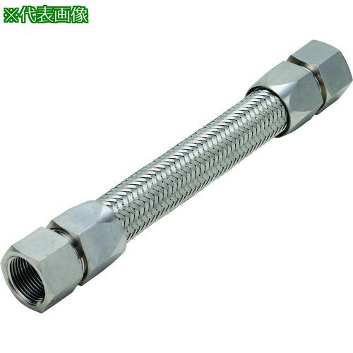 ■NFK ライトユニオン式(メタルタッチ無溶接式)フレキシブルホース メス×メス型 継手SUS304(ALLSUS) 20A×1300L〔品番:NK3400FFSUS30420A1300L〕【1341783:0】[送料別途見積り][掲外取寄][店頭受取不可]
