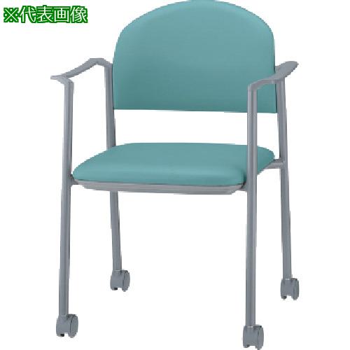 ■ライオン 会議用椅子#2315S ライトグリーン〔品番:NO.2315SLGR〕【1349919:0】[送料別途見積り][法人・事業所限定][外直送][店頭受取不可]