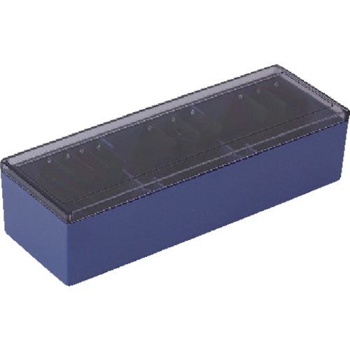 ■KING JIM 名刺整理箱 青 1000枚 フタつき〔品番:75B〕【1350584:0】[店頭受取不可]