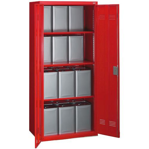 ■OS 危険物保管庫(両開扉タイプ)〔品番:1800K〕【1357876:0】[法人・事業所限定][直送元][店頭受取不可]