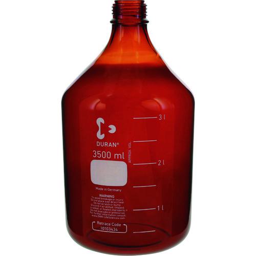 ■SIBATA 耐熱ねじ口びん 茶褐色 びんのみ 3500mL〔品番:01721035004〕【1358443:0】[送料別途見積り][掲外取寄][店頭受取不可]