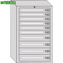 ■OS デラックス重量キャビネット 間口811×奥行557×高さ1281mm(ライトグレー)〔品番:DX1212G〕【1359499:0】[法人・事業所限定][外直送元][店頭受取不可]