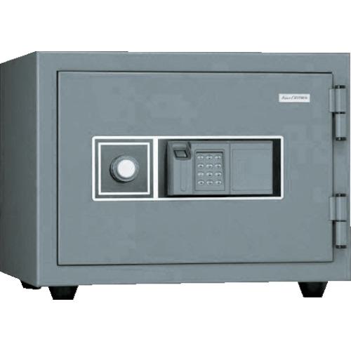 ■キング 指紋認証耐火金庫〔品番:KMX20FPE〕【1360878:0】[送料別途見積り][法人・事業所限定][外直送][店頭受取不可]