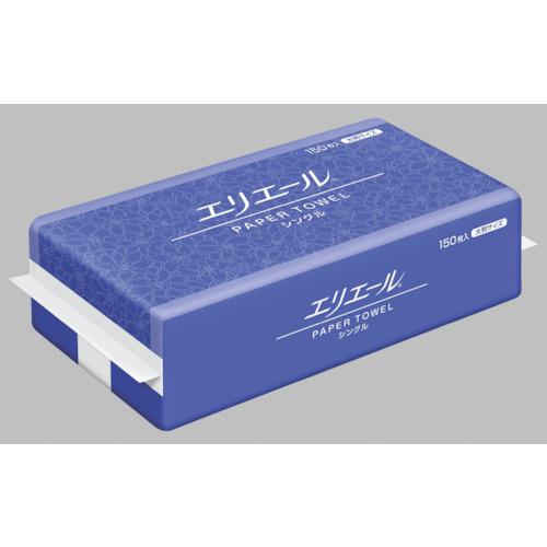 《メーカー》（株）EBS《品番》623248《特長》●パルプ100％素材で厚みがあり、吸収性に優れています。●厚みがあるシートで吸収性に優れています。《用途》●食品工場等の衛生的な場所での拭き取り作業に。●食材紙に。《仕様》●シートサイズ(mm):230×248●ケース入数:150枚×25パック●長辺(mm):230●短辺(mm):230●シートタイプ:大判《仕様2》《原産国（名称）》日本《材質／仕上》●パルプ《セット内容／付属品》《注意》●別途運賃《JANコード》4902011622485《本体質量》12.3kgエリエール　ペーパータオル　シングル大判150枚〔品番：623248〕[注番:1364639][本体質量：12.3kg]《包装時基本サイズ：265.00×615.00×365.00》〔包装時質量：11.2kg〕分類》清掃・衛生用品》清掃用品》紙・不織布ウエス☆納期情報：取寄管理コード(006) メーカー直送品 (欠品の場合有り)