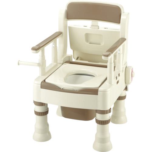 ■リッチェル ポータブルトイレ きらくMH型 アイボリー〔品番:45621〕【1365261:0】[法人・事業所限定][外直送元][店頭受取不可]