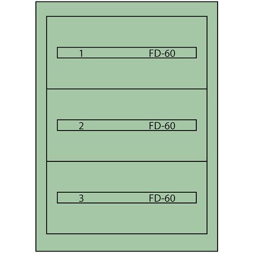 ■Vidmar ファインキャビネットFC-180A(塗装色:グリーン)〔品番:FC180A〕【1367222:0】[法人・事業所限定][直送元][店頭受取不可]