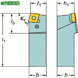 ■サンドビック T-Max P ネガチップ用シャンクバイト(210)〔品番:PCBNR3232P19〕【1368397:0】[店頭受取不可]