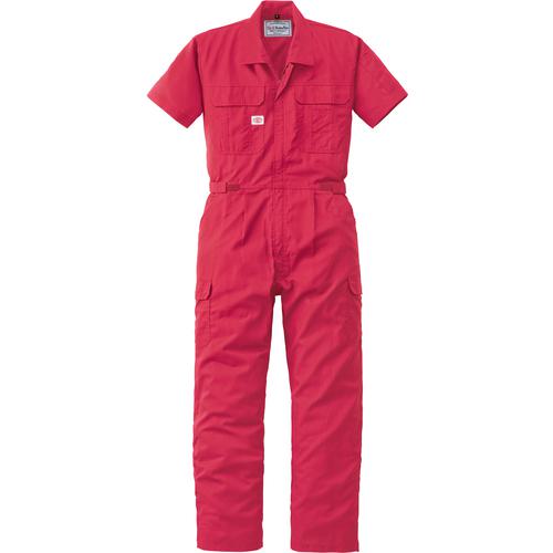 ■AUTO-BI 半袖つなぎ服2301-005レッド-LL〔品番:2301005LL〕【1368702:0】[送料別途見積り][掲外取寄][店頭受取不可]