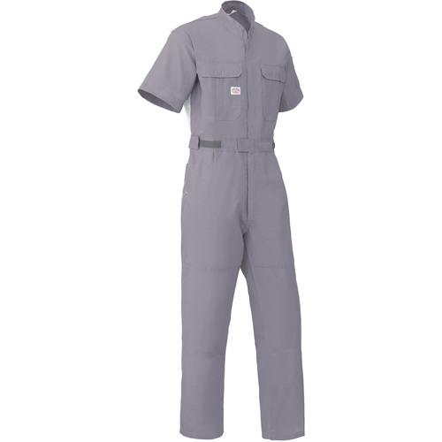 ■AUTO-BI 半袖つなぎ服3751-007グレー-L〔品番:3751007L〕【1368721:0】[送料別途見積り][掲外取寄][店頭受取不可]