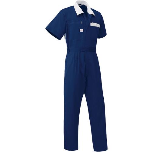 ■AUTO-BI 半袖つなぎ服5601-001ネイビーブルー-M〔品番:5601001M〕【1368886:0】[送料別途見積り][掲外取寄][店頭受取不可]