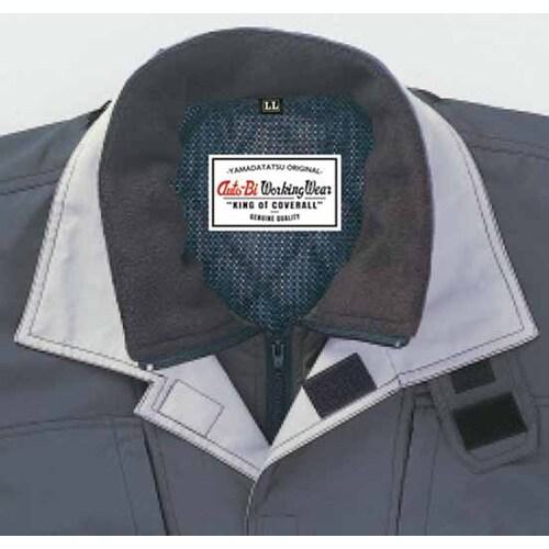 ■AUTO-BI 防寒つなぎ服 ブラック Lサイズ〔品番:700006L〕【1371171:0】[店頭受取不可]