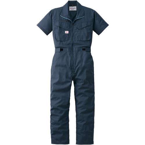 ■AUTO-BI 半袖つなぎ服1070-001ネイビーブルー-M〔品番:1070001M〕【1371361:0】[送料別途見積り][掲外取寄][店頭受取不可]