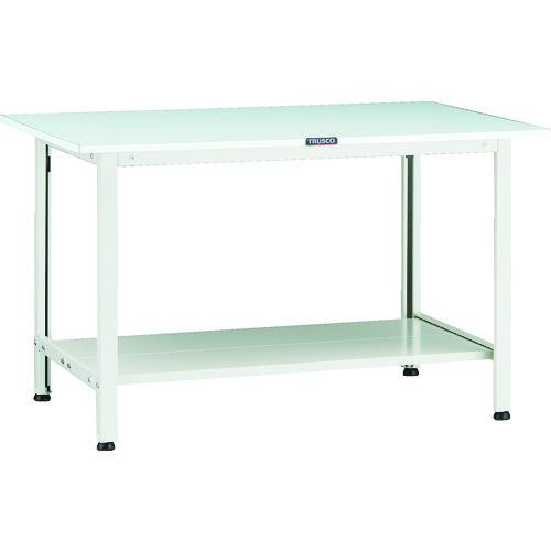 ■TRUSCO 軽荷重作業台(200kg)AO型 1200X750XH740 下棚2枚付 ホワイト色〔品番:AOR1275LT2〕【1371686:0】[法人・事業所限定][直送元][店頭受取不可]