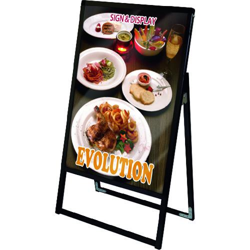 ■TOKISEI ブラックバリウススタンド看板 アクリルタイプ B1片面〔品番:BVASKACB1K〕【1429142:0】[送料別途見積り][法人・事業所限定][直送][店頭受取不可]