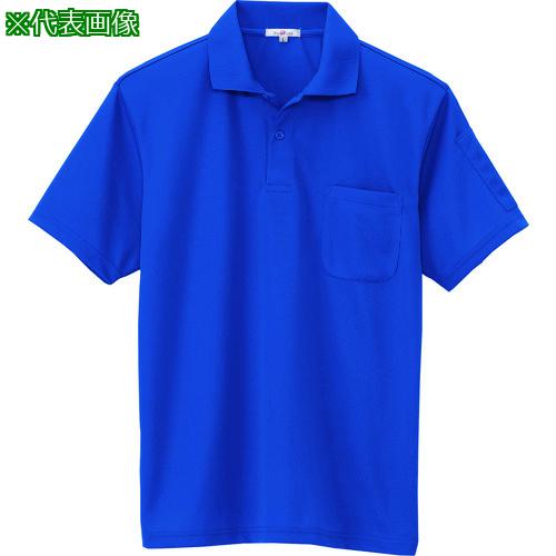 ■アイトス 吸汗速乾(クールコンフォート)ペン差し付半袖ポロシャツ(男女兼用) ロイヤルブルー S〔品番:10601006S〕【1429910:0】[送料別途見積り][掲外取寄][店頭受取不可]